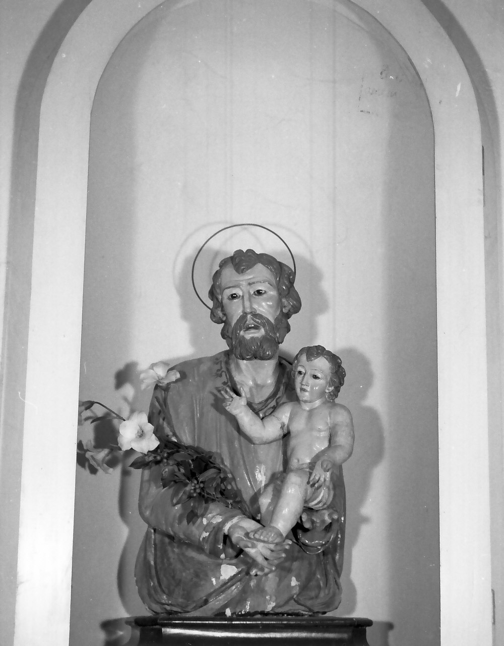 San Giuseppe e Gesù Bambino (busto) - bottega calabrese (fine/inizio secc. XVIII/ XIX)