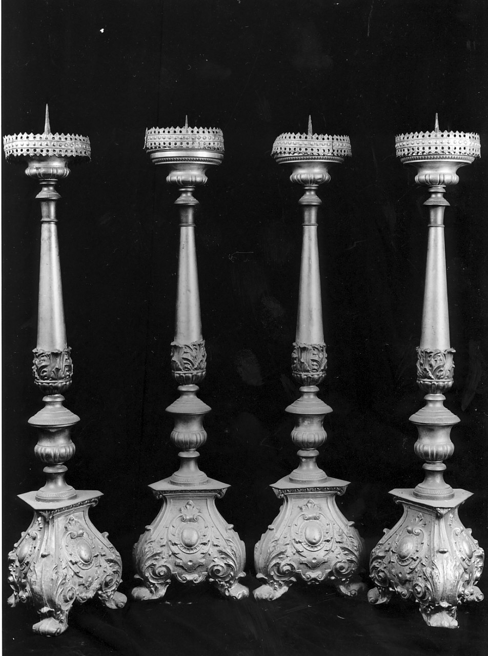 candeliere, serie - bottega Italia meridionale (seconda metà sec. XIX)