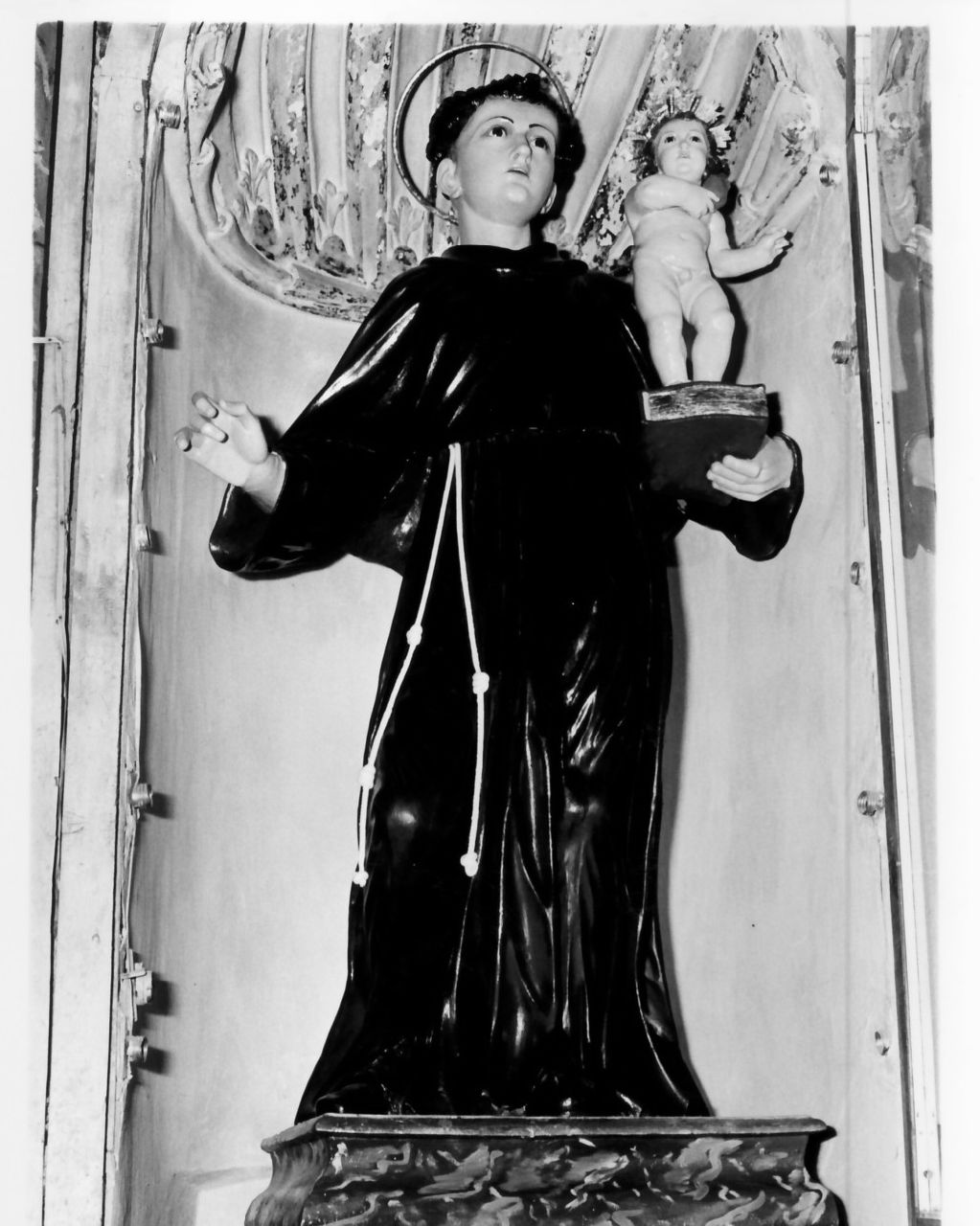 Sant'Antonio da Padova (statua, opera isolata) - bottega Italia meridionale (fine/inizio secc. XVIII/ XIX)