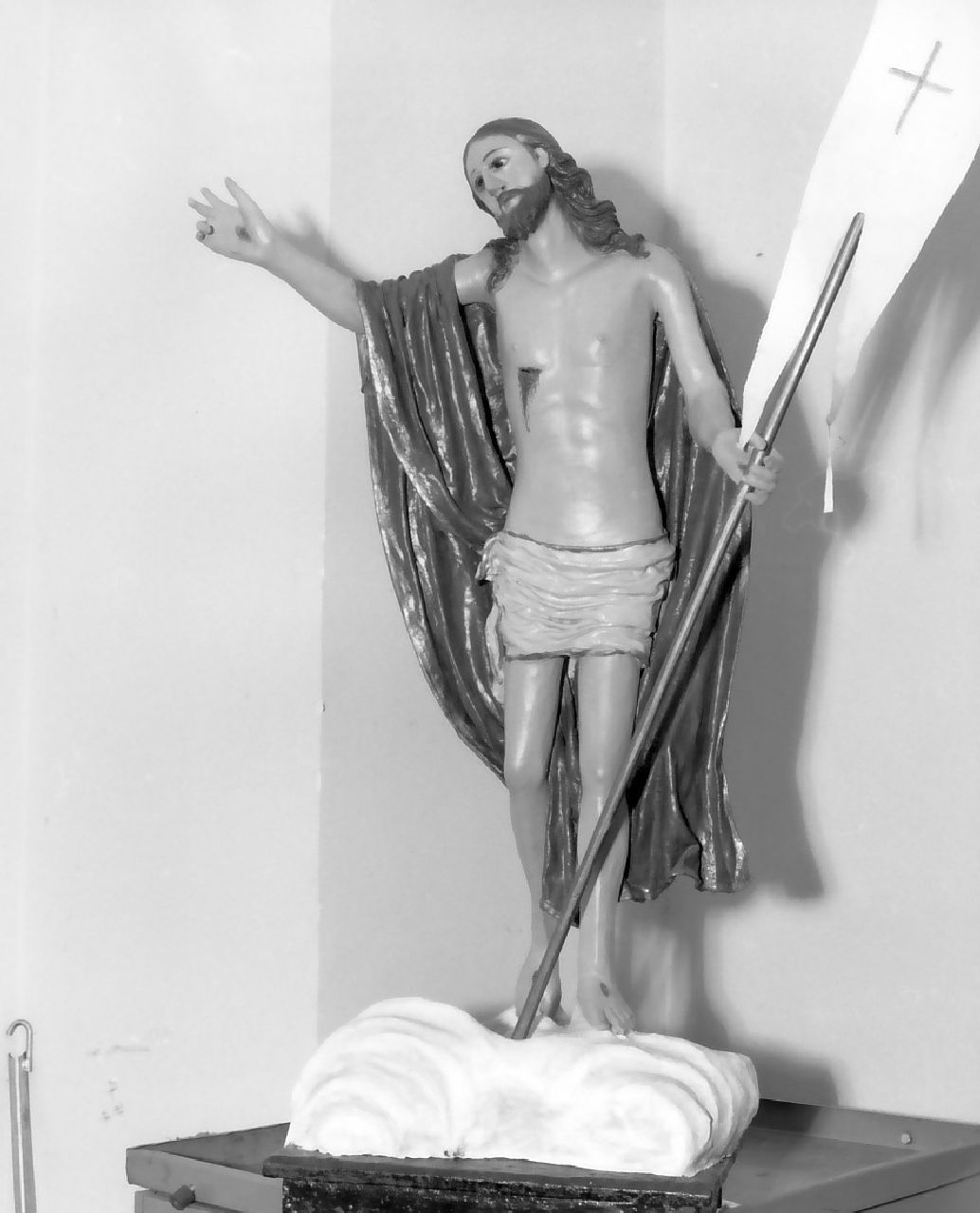 Cristo risorto benedicente (statua, opera isolata) - bottega Italia meridionale (seconda metà sec. XIX)
