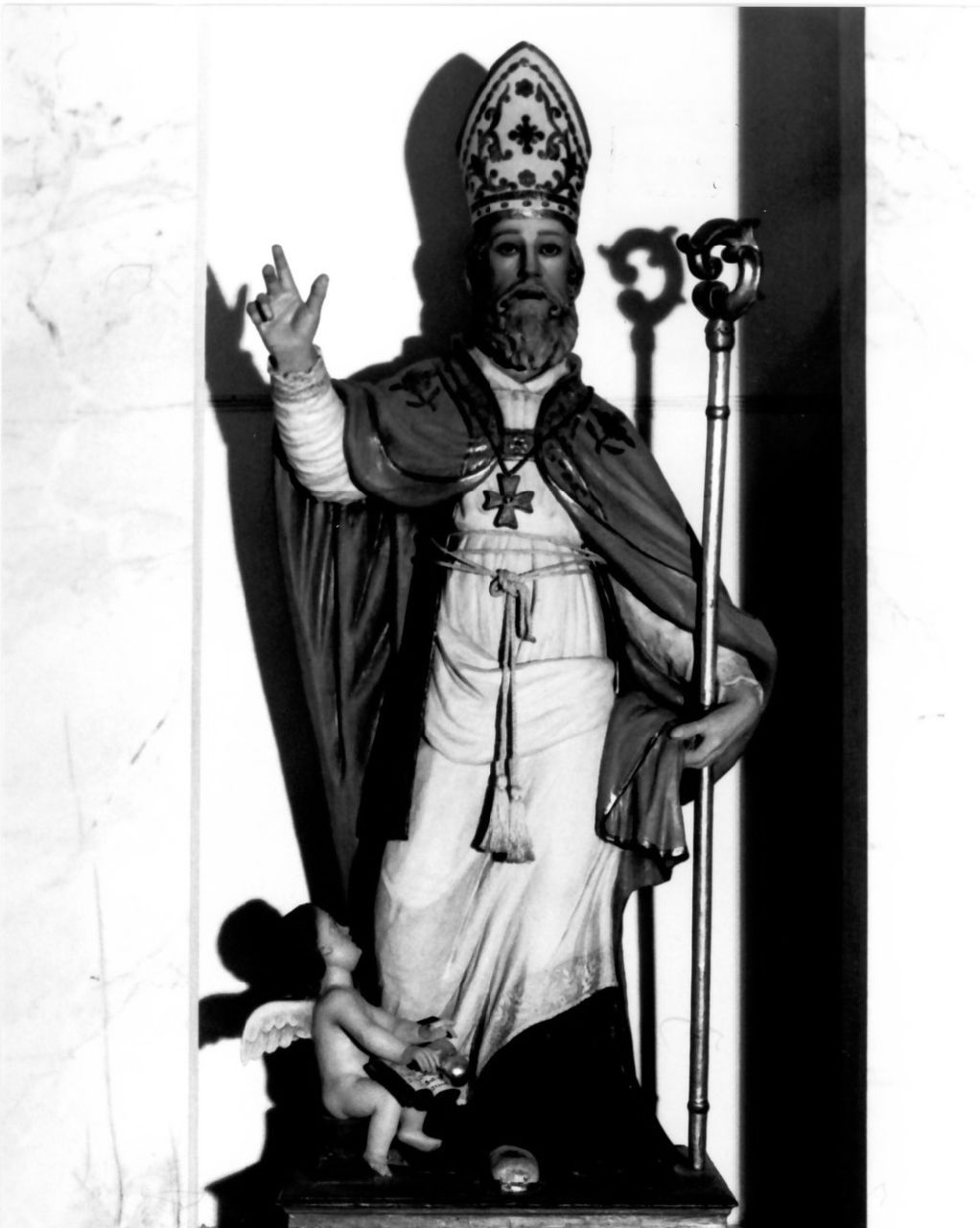 San Nicola di Bari (statua, opera isolata) - bottega calabrese (sec. XIX)