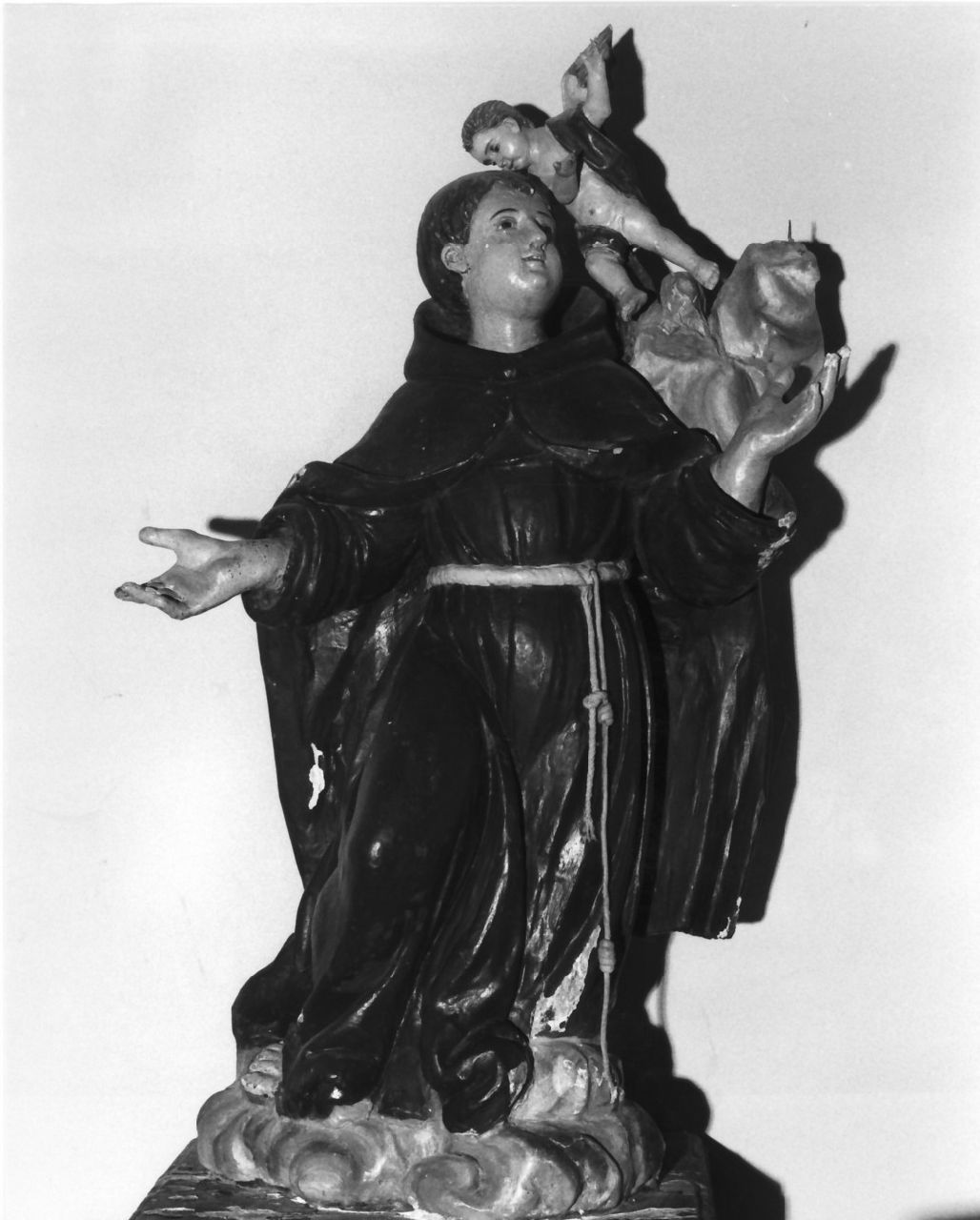 San Pasquale Baylon (statua, opera isolata) - bottega calabrese (sec. XVIII, sec. XIX)