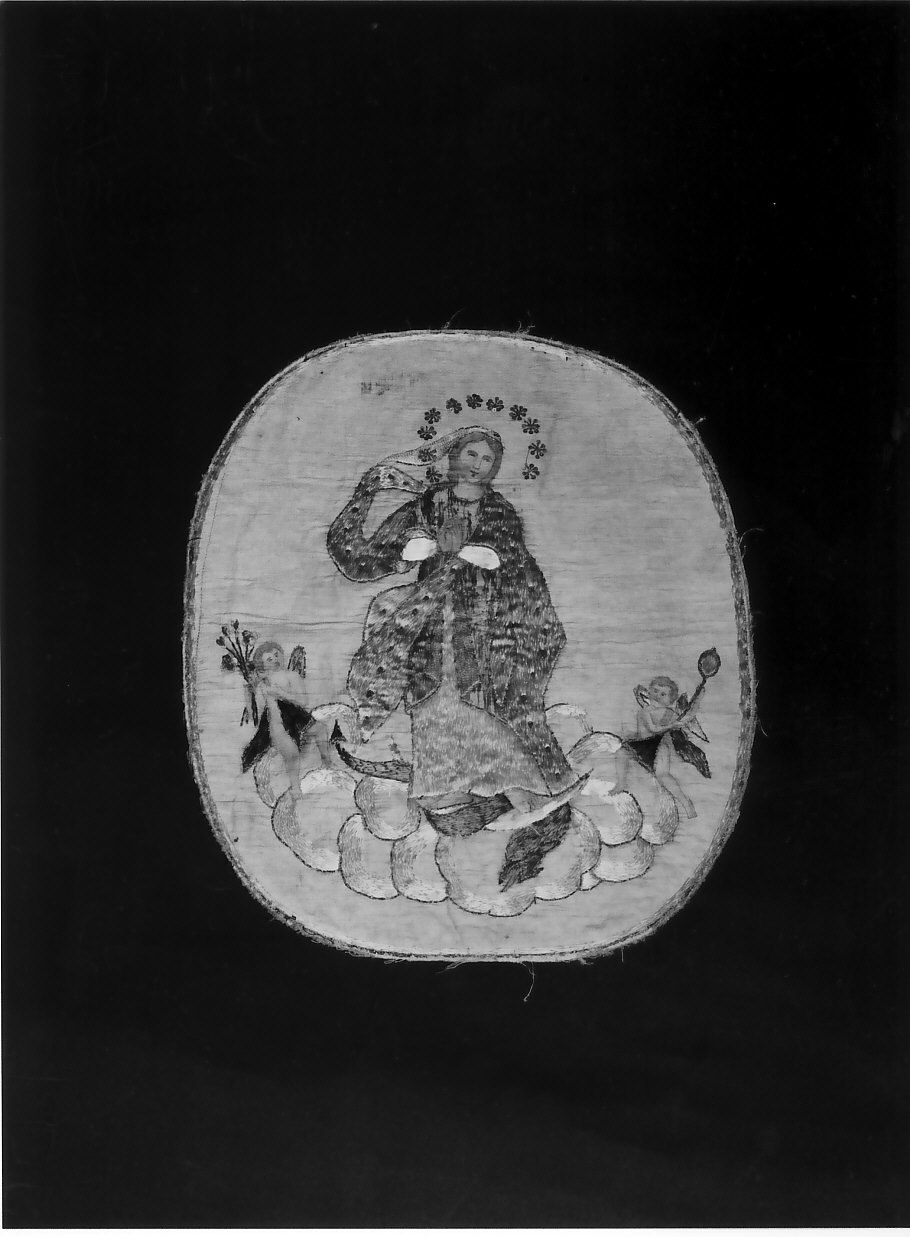 San Nicola di Bari (stendardo, opera isolata) - manifattura calabrese (sec. XIX)