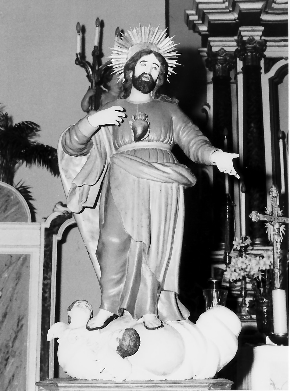 Sacro Cuore di Gesù (statua, opera isolata) - bottega Italia meridionale (sec. XIX)