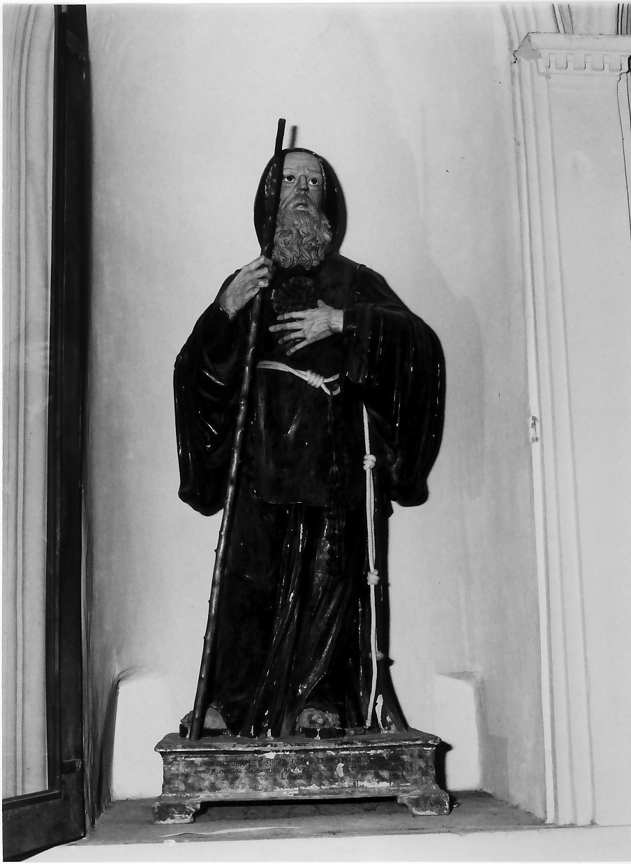 San Francesco di Paola (statua, opera isolata) - bottega Italia meridionale (sec. XIX)