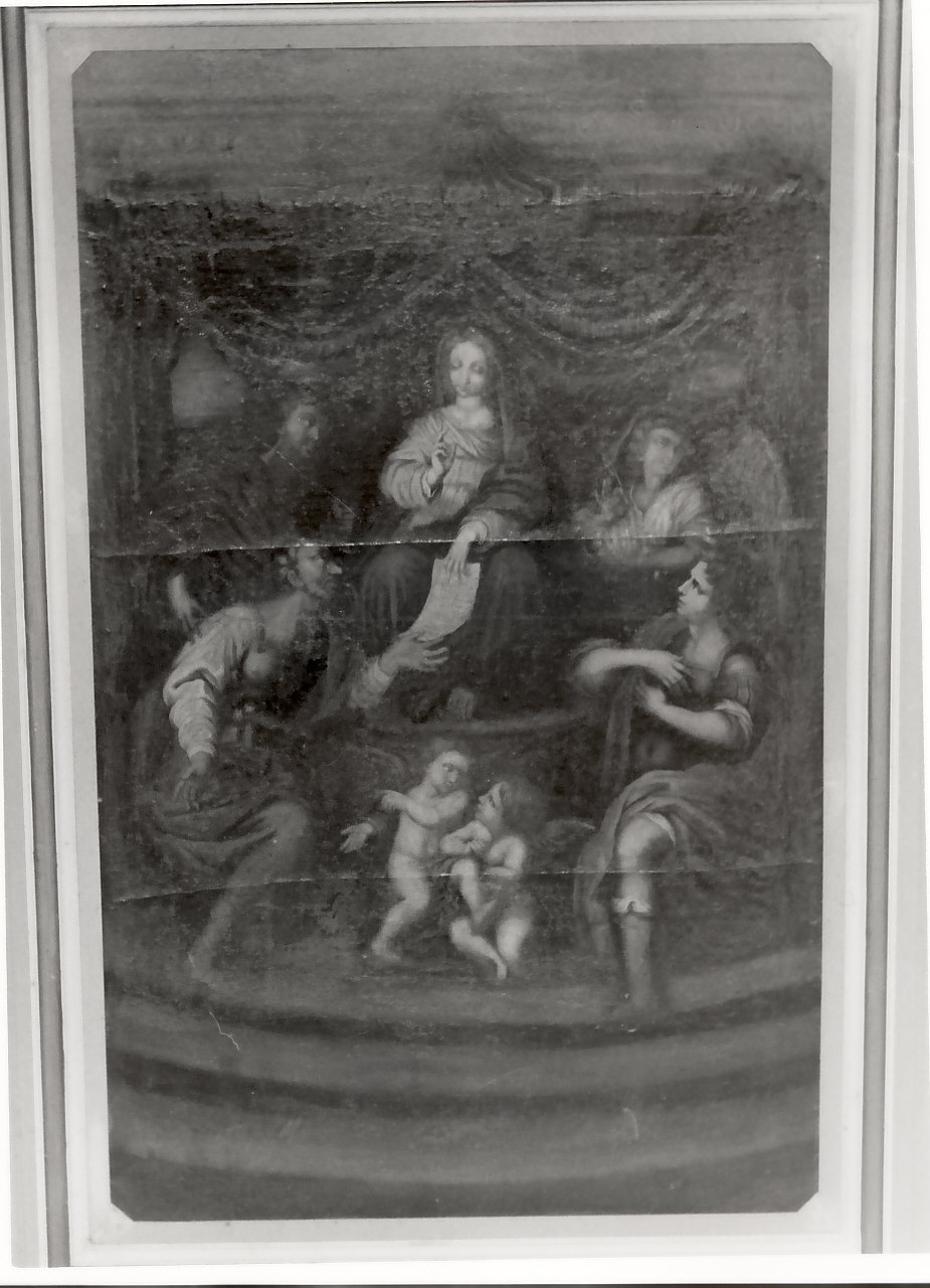 Madonna in trono (dipinto) - ambito Italia meridionale (sec. XVIII)