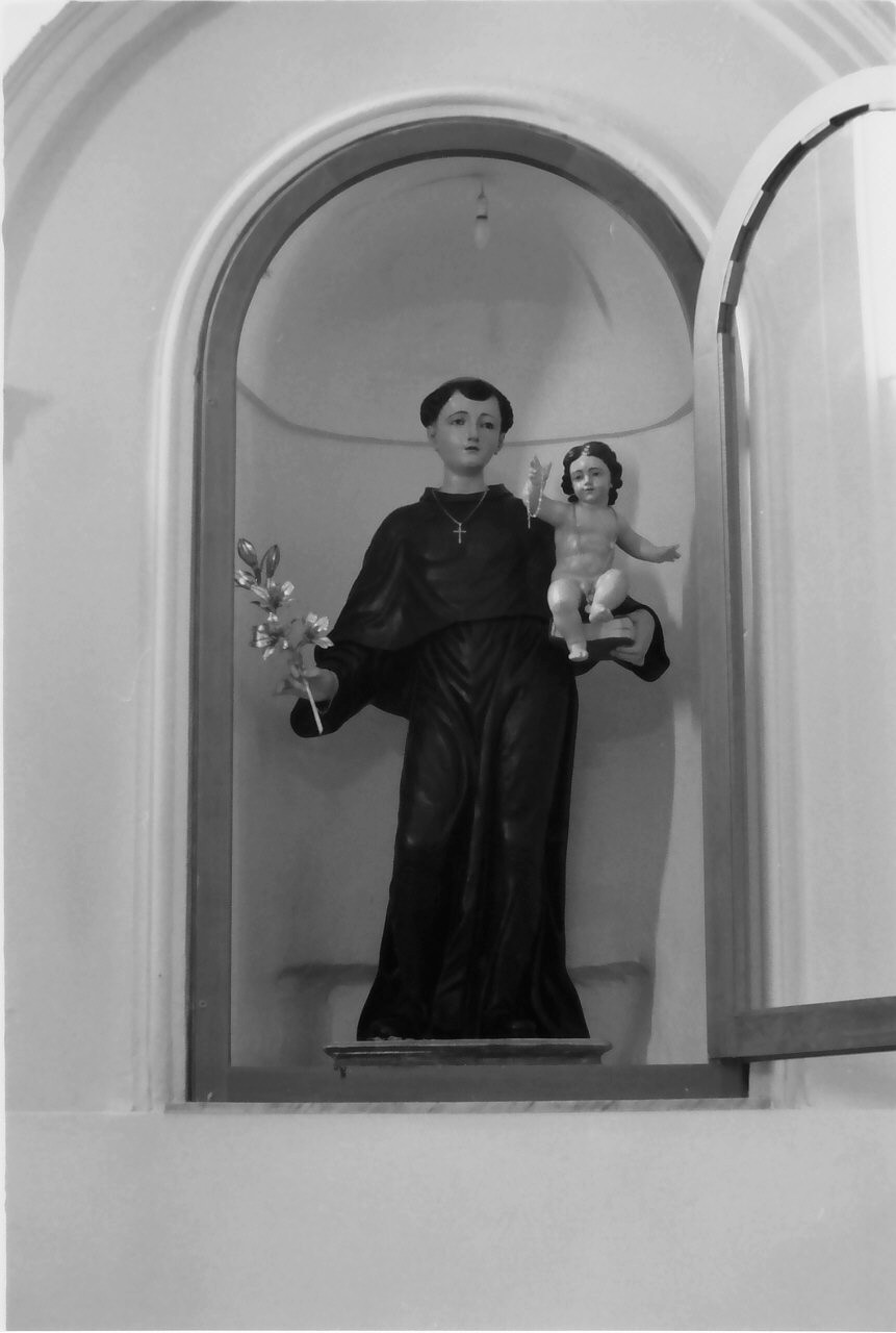 Sant'Antonio da Padova con il bambino (statua) - bottega calabrese (sec. XIX)