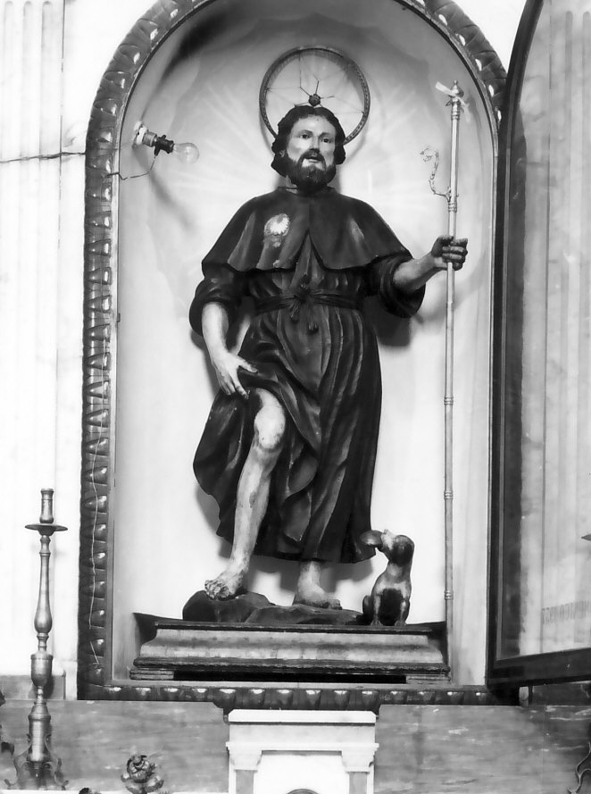 San Rocco (statua, opera isolata) - bottega calabrese (sec. XVIII)
