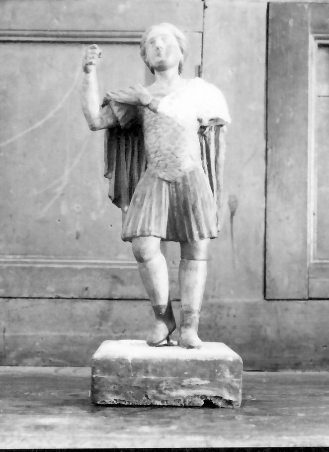 Santo guerriero (statua, opera isolata) - bottega calabrese (sec. XVI)