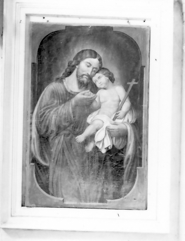 San Giuseppe e Gesù Bambino (dipinto, opera isolata) - ambito calabrese (sec. XIX)