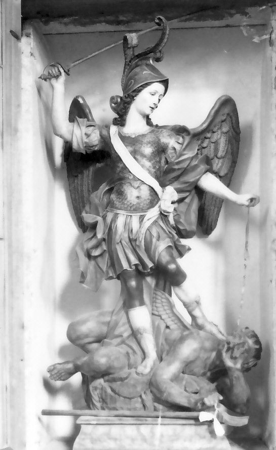 San Michele Arcangelo (statua, opera isolata) - bottega calabrese (sec. XVIII)