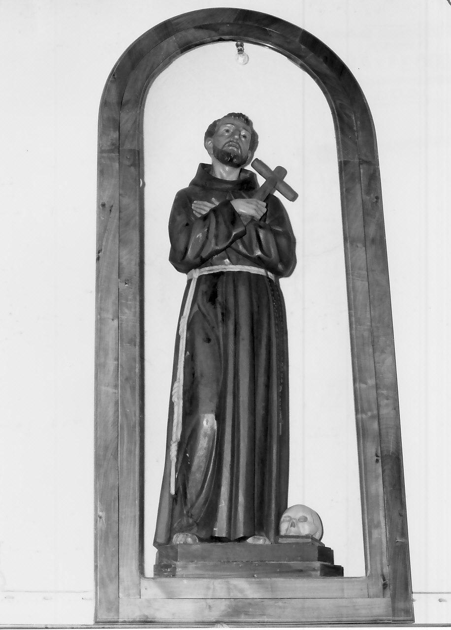 San Francesco d'Assisi (statua, opera isolata) - bottega Italia meridionale (prima metà sec. XIX)
