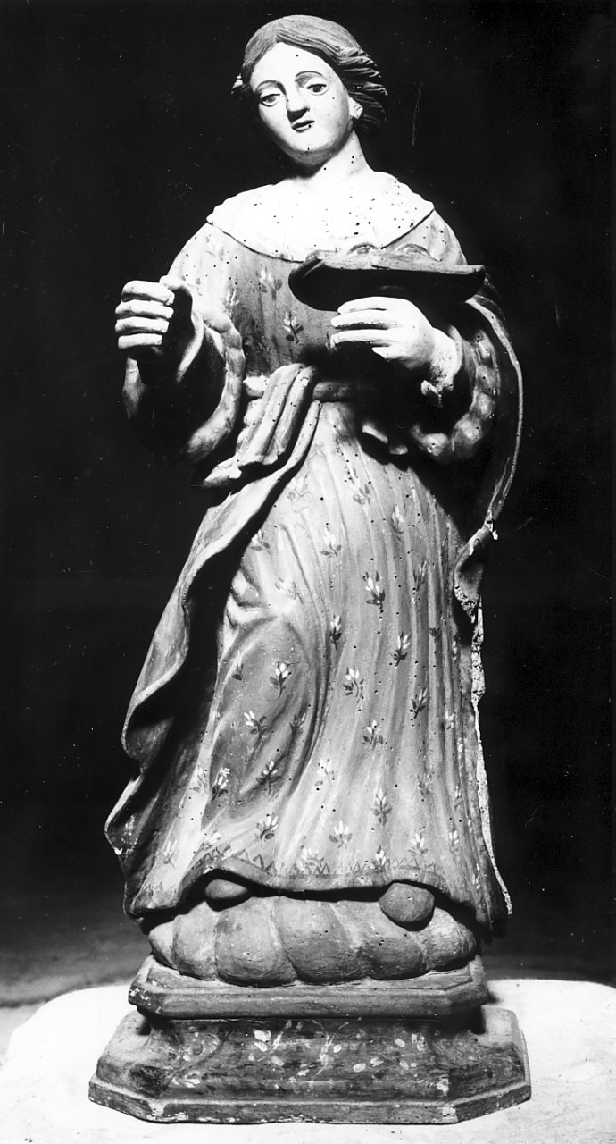 Santa Lucia (statua processionale, opera isolata) - bottega Italia meridionale (fine/inizio secc. XVIII/ XIX)