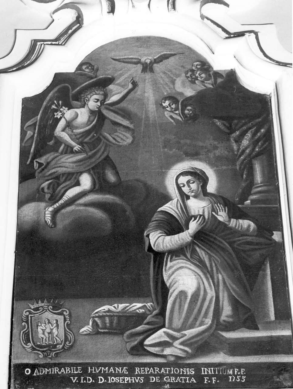 Annunciazione (dipinto, elemento d'insieme) - ambito Italia meridionale (sec. XVIII)