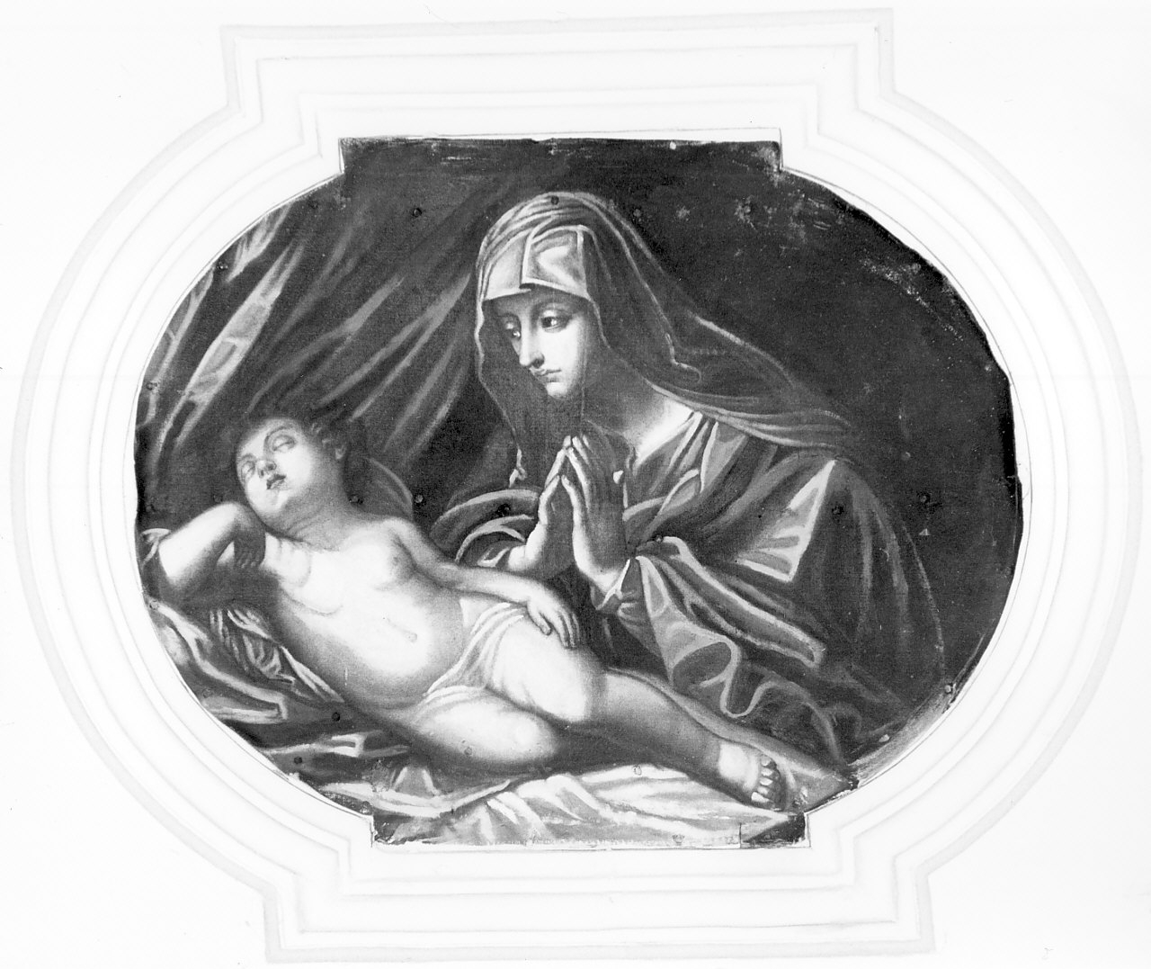 Madonna con Bambino (dipinto, opera isolata) - ambito Italia meridionale (sec. XIX)