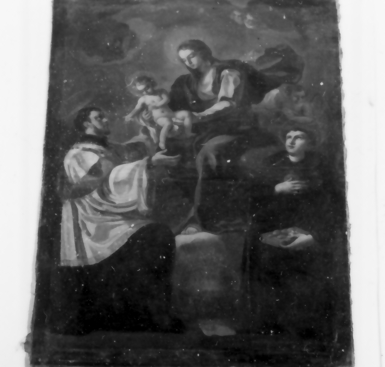 Madonna con Bambino e Santi (dipinto, opera isolata) - ambito Italia meridionale (fine/inizio secc. XVIII/ XIX)