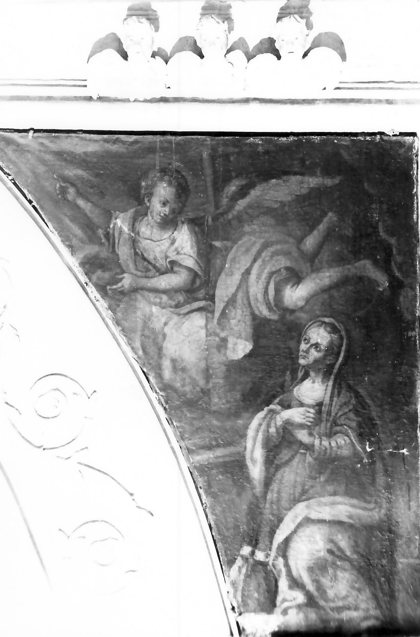 Annuncio a S. Anna, Sant'Anna e l'angelo (dipinto) - ambito Italia meridionale (sec. XVIII)