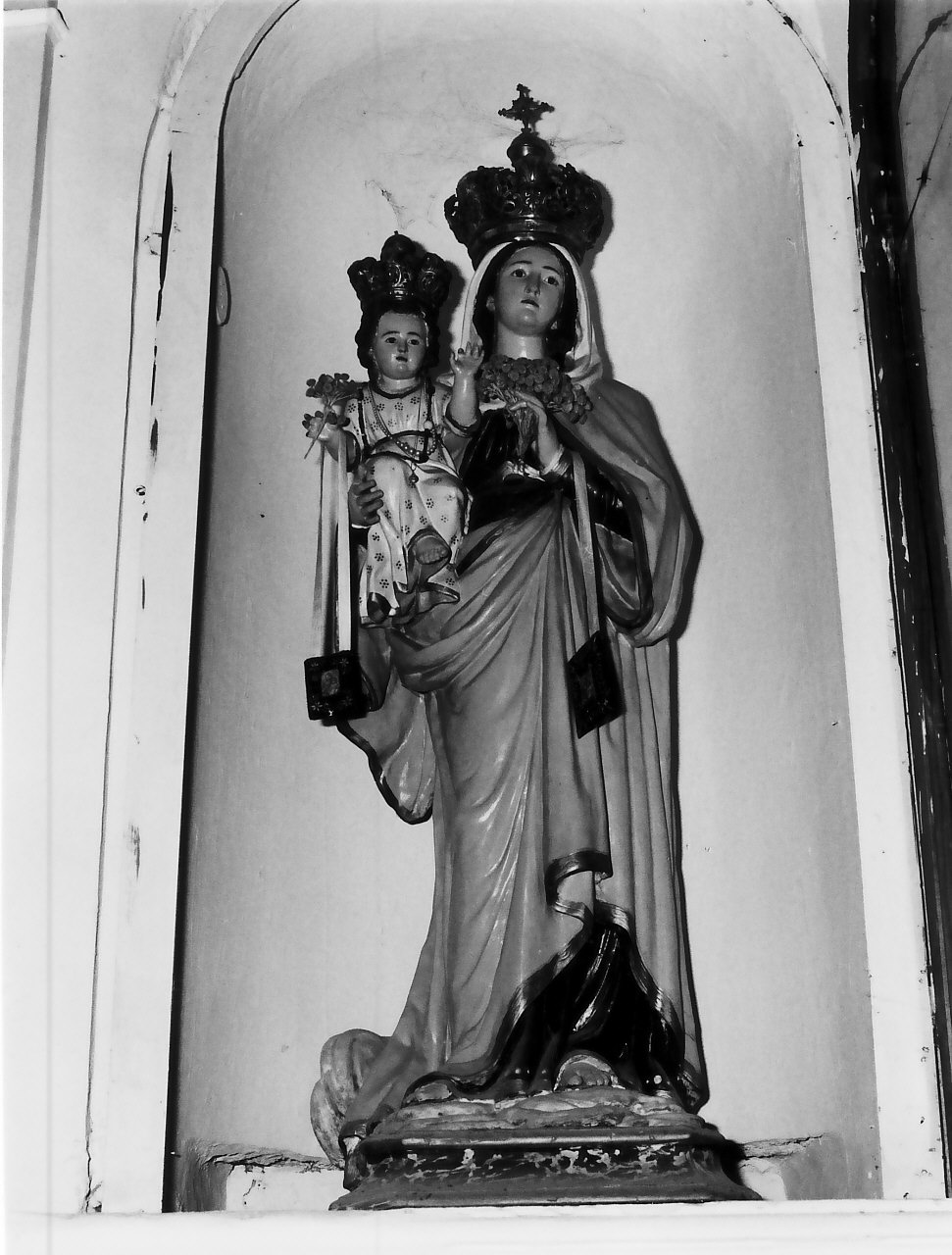 Madonna del Carmelo (statua, opera isolata) - bottega calabrese (sec. XIX)