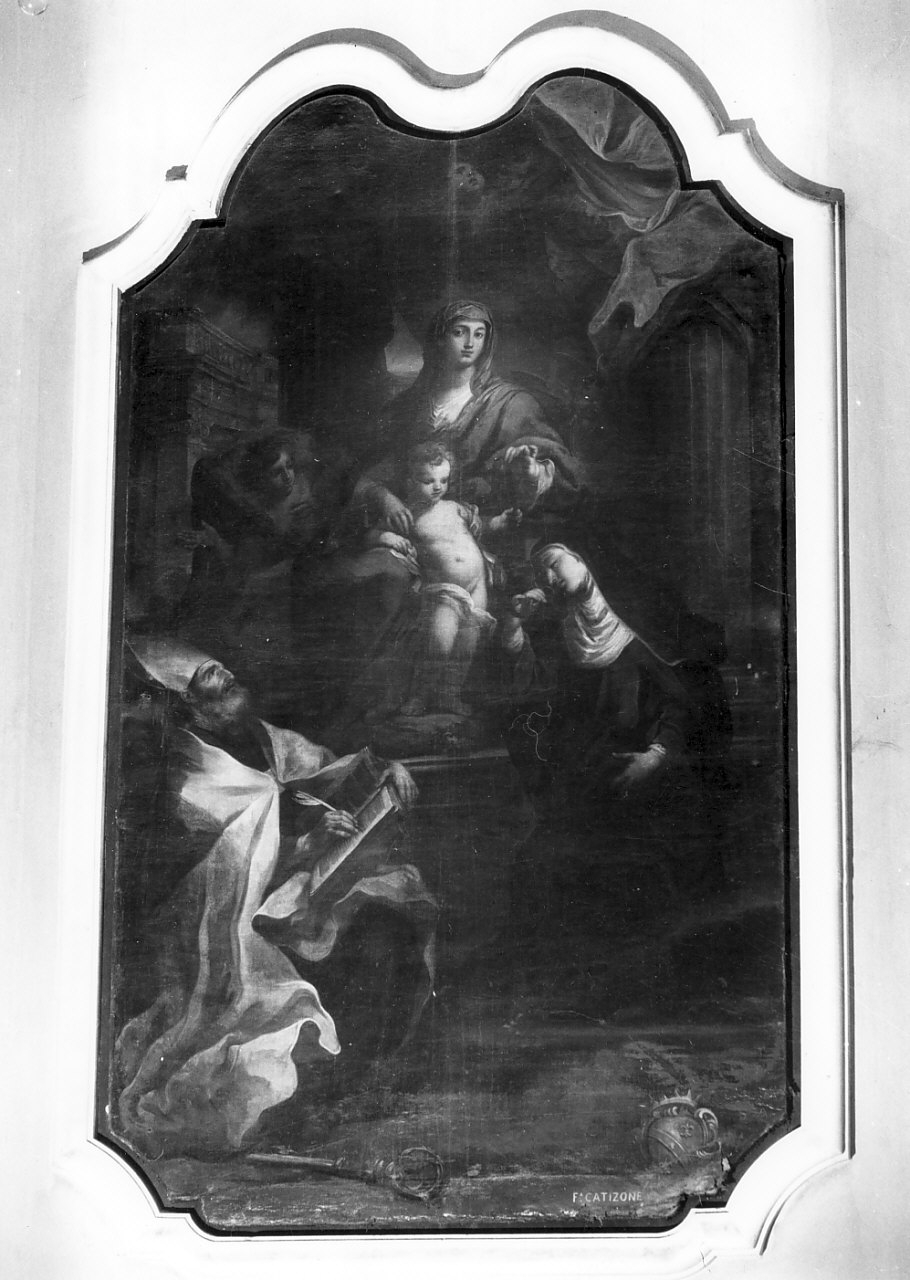 Madonna della Cintola (dipinto, opera isolata) di Conca Sebastiano (sec. XVIII)