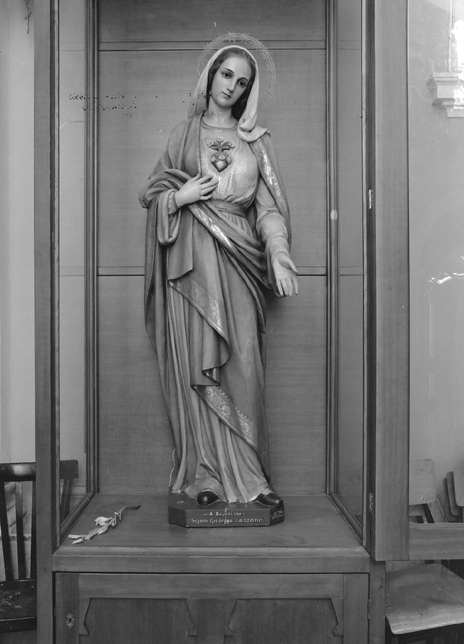 Sacro Cuore di Maria (statua, opera isolata) di Obletter Giuseppe (inizio sec. XX)