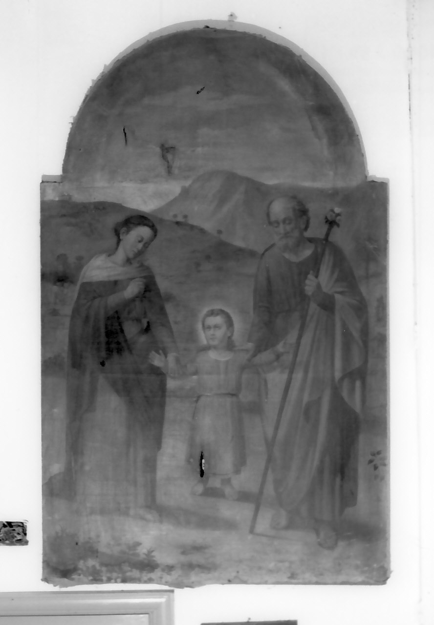 Sacra Famiglia (dipinto, opera isolata) - ambito Italia meridionale (sec. XIX)