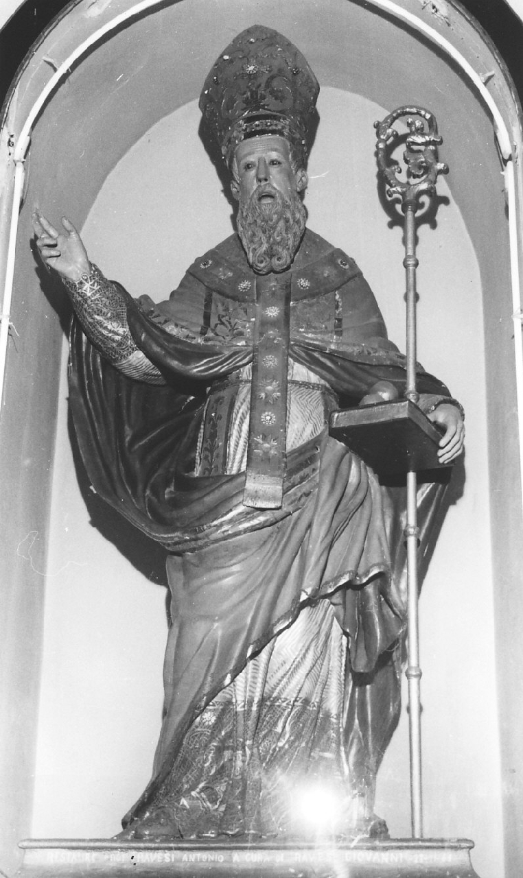 San Nicola di Bari (statua) di Morani Francesco (bottega) (prima metà sec. XIX)