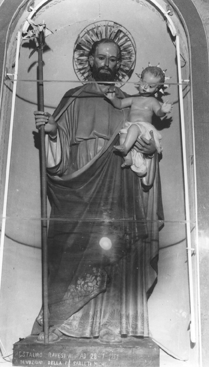 San Giuseppe e Gesù Bambino (statua) - bottega Italia meridionale (prima metà sec. XX)