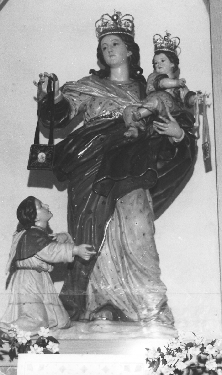 Madonna del Carmelo (gruppo scultoreo) di Morani Francesco (bottega) (prima metà sec. XIX)