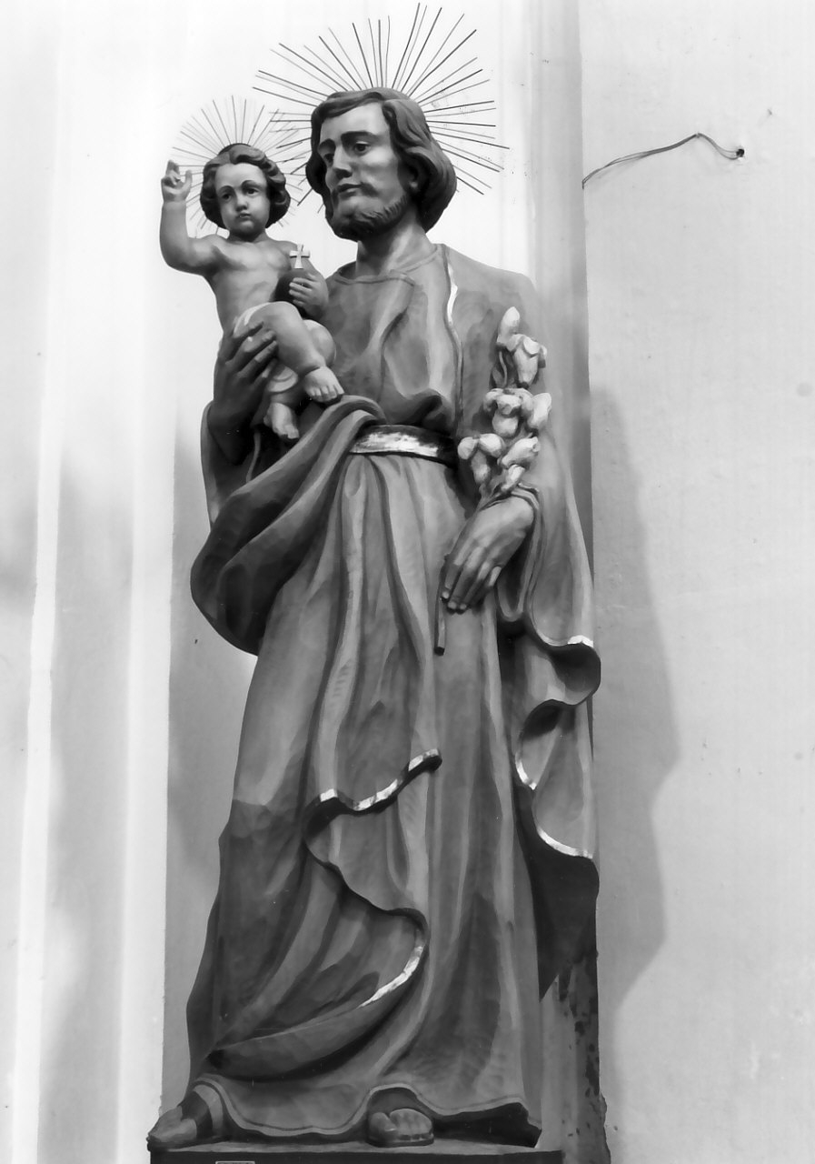 San Giuseppe e Gesù Bambino (statua, opera isolata) - bottega trentina (sec. XX)