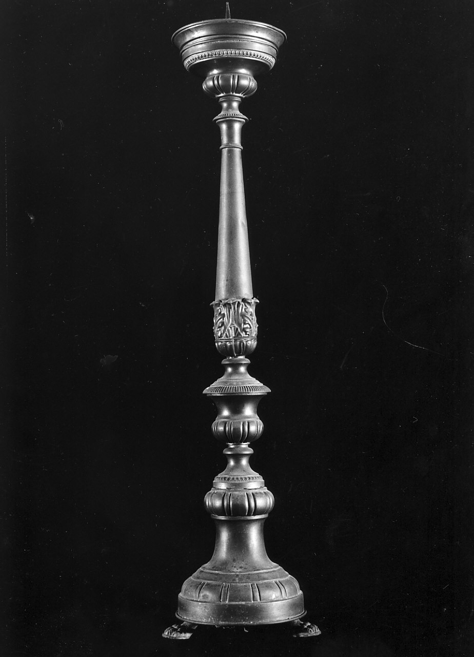 candelabro, serie - bottega calabrese (fine sec. XIX)