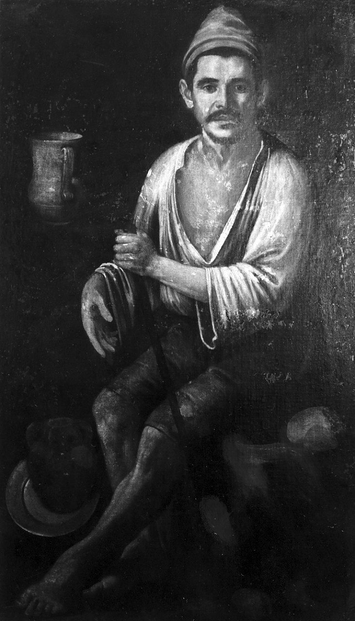 L'invalido, figura maschile (dipinto, opera isolata) - ambito Italia meridionale (sec. XVIII)