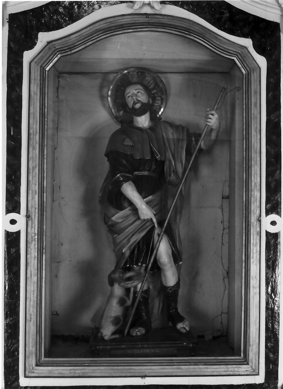 San Rocco (statua, opera isolata) - bottega serrese (fine/inizio secc. XIX/ XX)