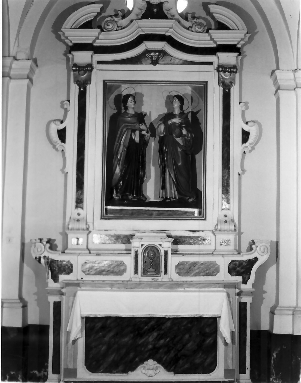 altare, opera isolata - bottega serrese (fine sec. XIX)