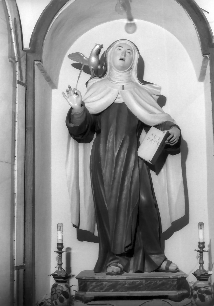Santa Caterina da Siena (statua, opera isolata) - bottega serrese (fine/inizio secc. XIX/ XX)