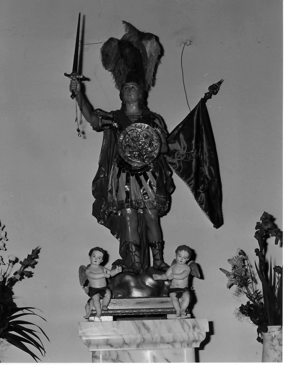 San Michele Arcangelo (statua, opera isolata) - bottega Italia meridionale (sec. XVIII)