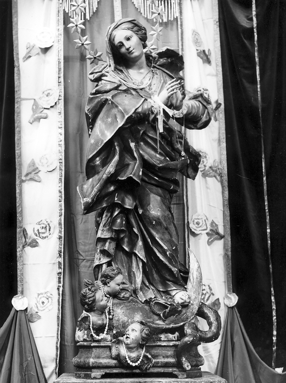 Madonna Immacolata (statua, opera isolata) - bottega napoletana (sec. XVIII)