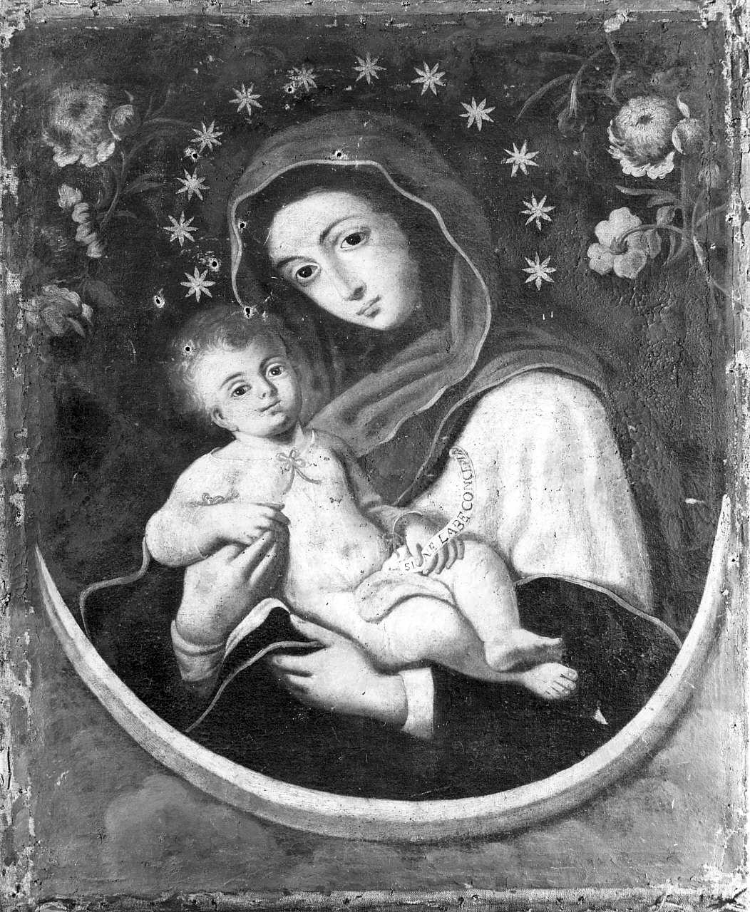Madonna con Bambino (dipinto, opera isolata) - ambito calabrese (sec. XVII)