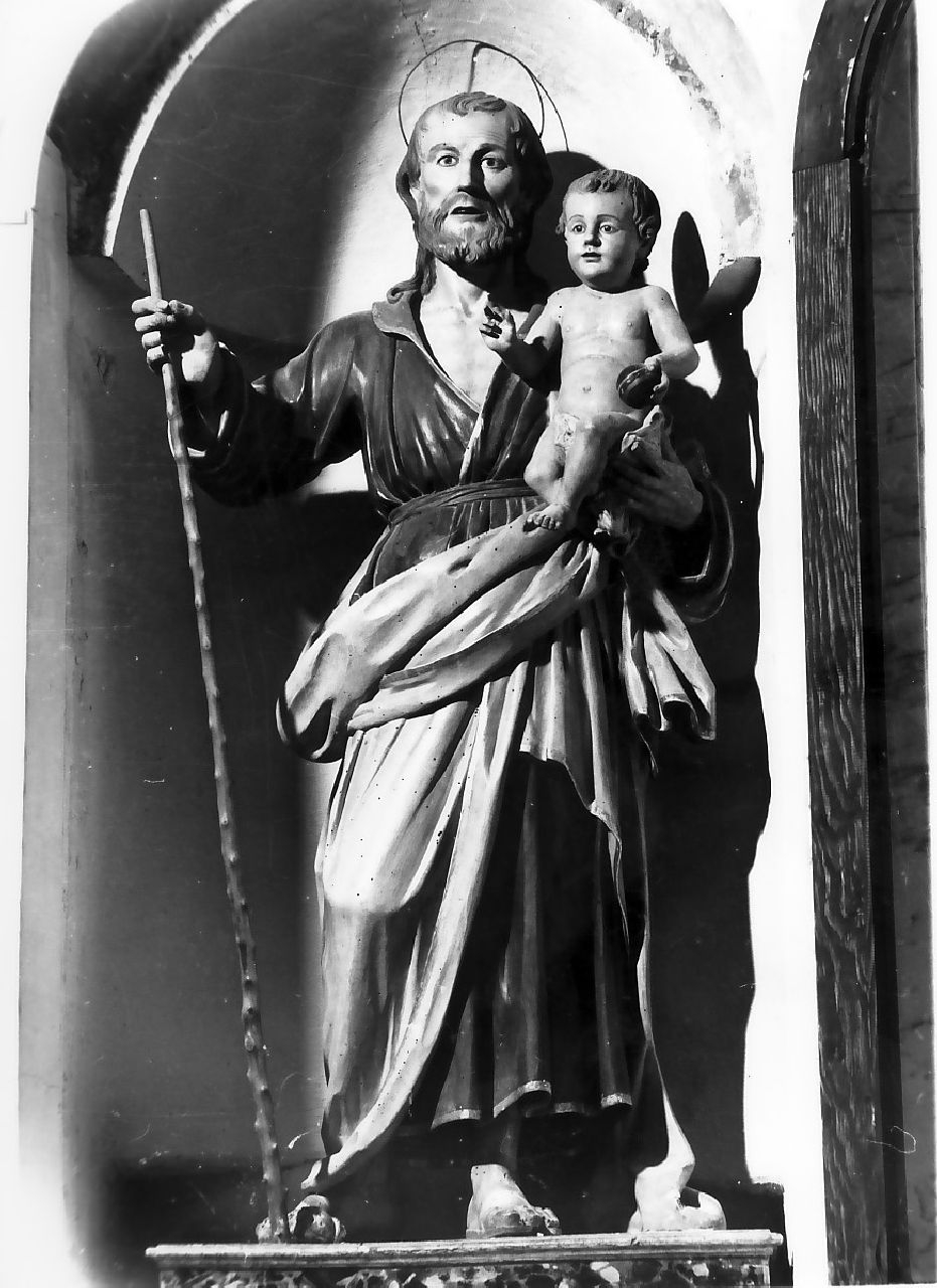 San Giuseppe e Gesù Bambino (statua, opera isolata) - bottega calabrese (sec. XIX)
