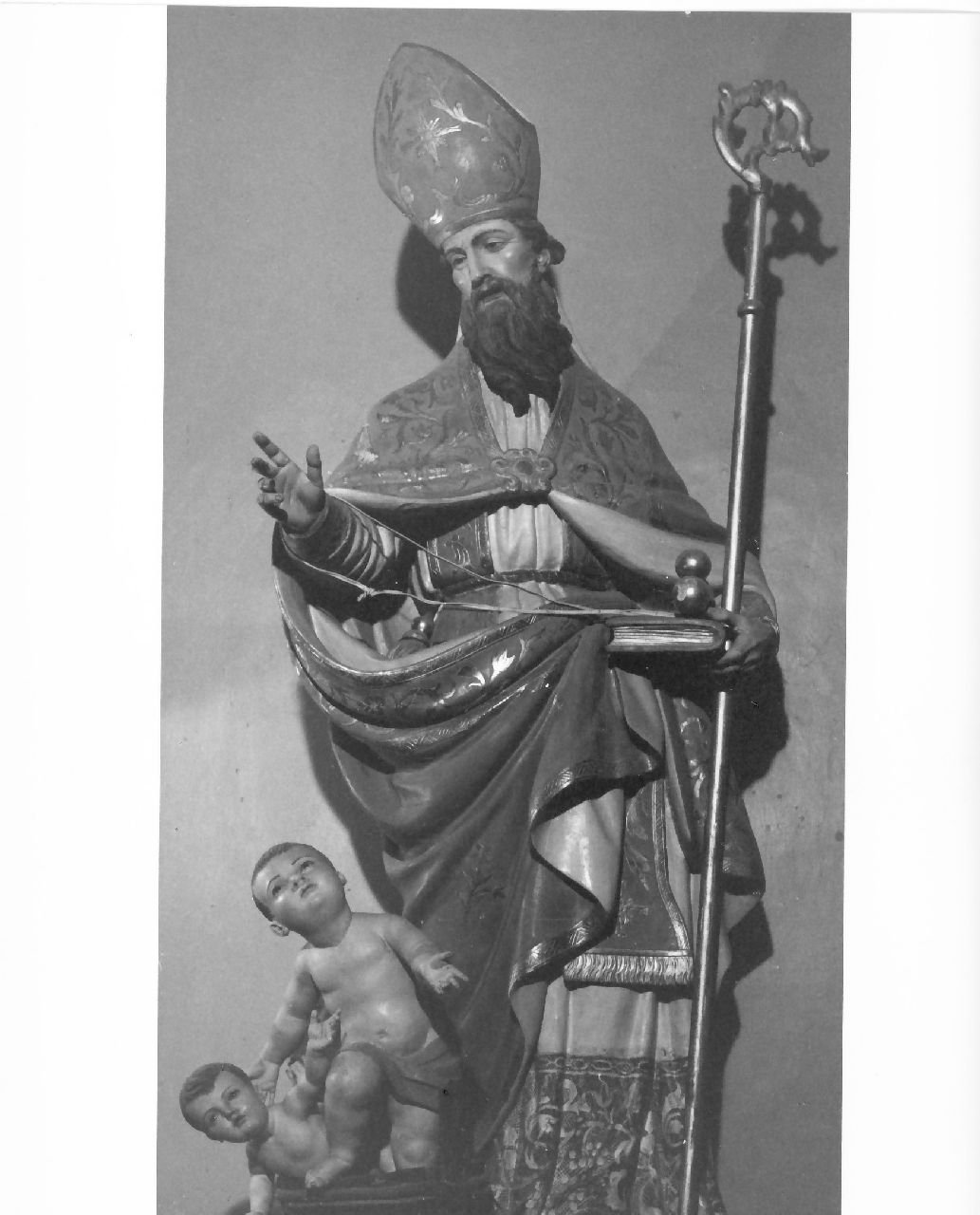 San Nicola di Bari (statua, opera isolata) di Reccio Vincenzo (sec. XIX)