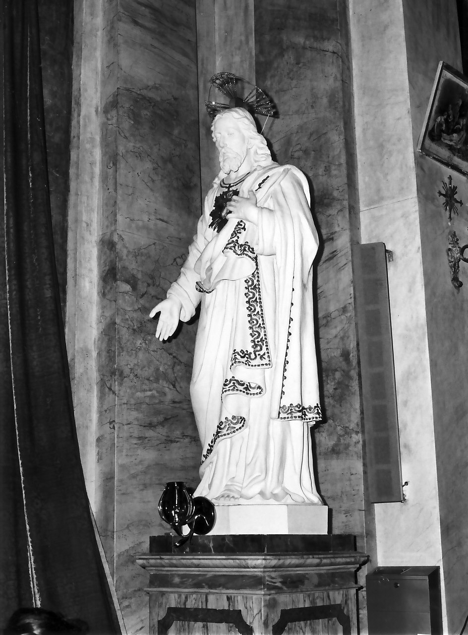Sacro Cuore di Gesù (statua, opera isolata) - bottega calabrese (seconda metà sec. XIX)