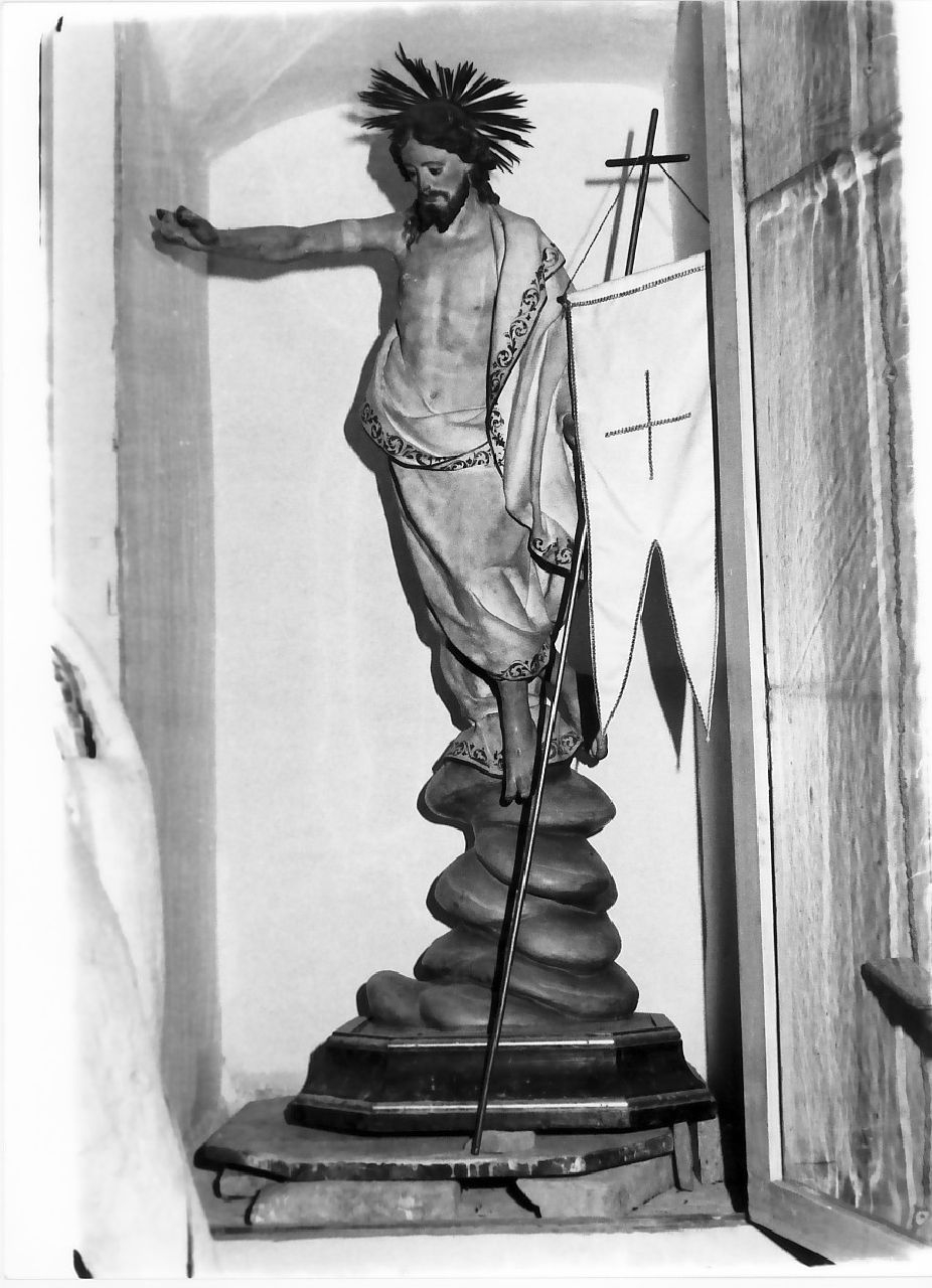 Cristo risorto (statua, opera isolata) - bottega Italia meridionale (primo quarto sec. XIX, sec. XX)
