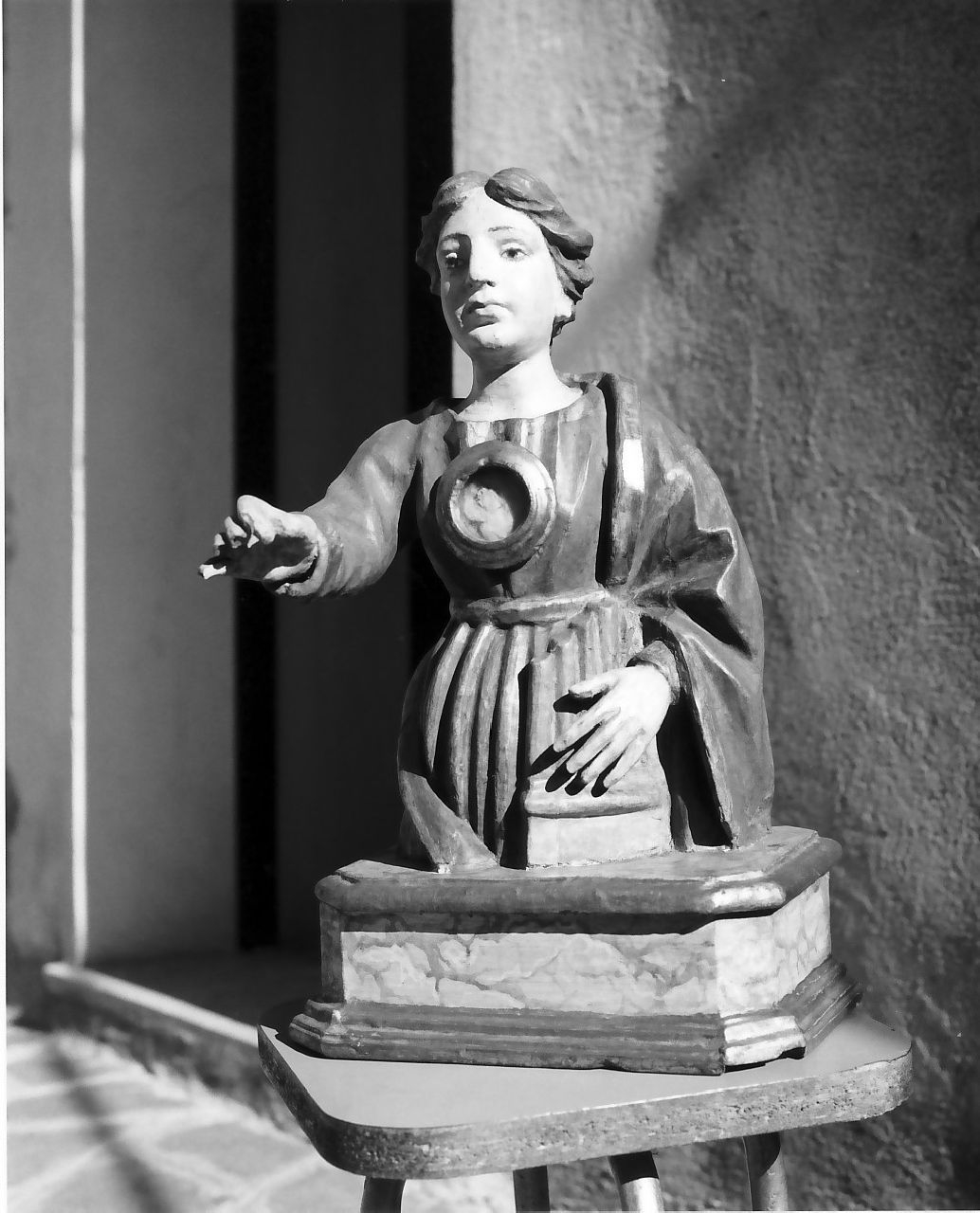 Santa Cecilia (reliquiario - a busto, opera isolata) - bottega calabrese (prima metà sec. XVIII)