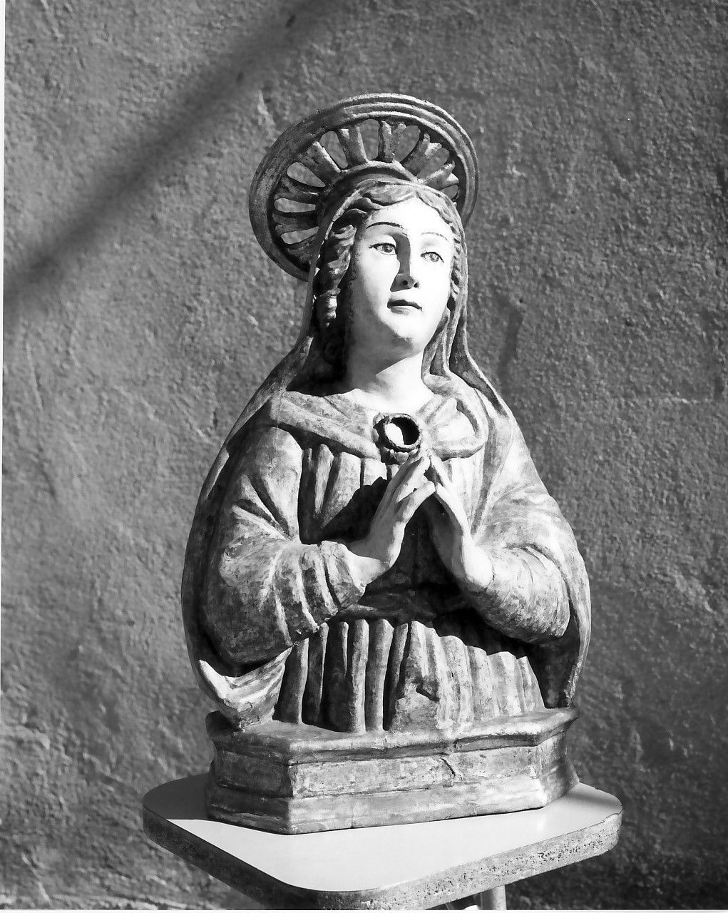 Madonna orante (reliquiario - a busto, opera isolata) - bottega calabrese (prima metà sec. XVIII)