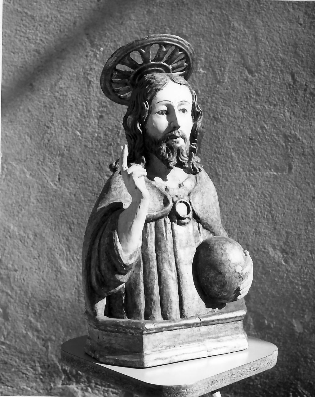 Cristo redentore benedicente (reliquiario - a busto, opera isolata) - bottega calabrese (prima metà sec. XVIII)