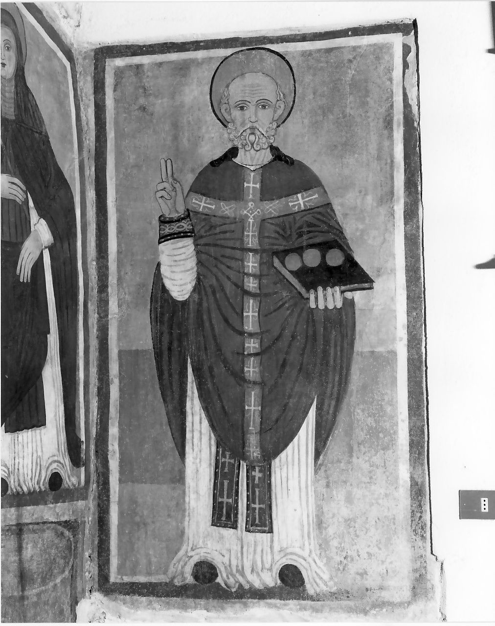 San Nicola di Bari (dipinto, opera isolata) - bottega calabrese (seconda metà sec. XVI)