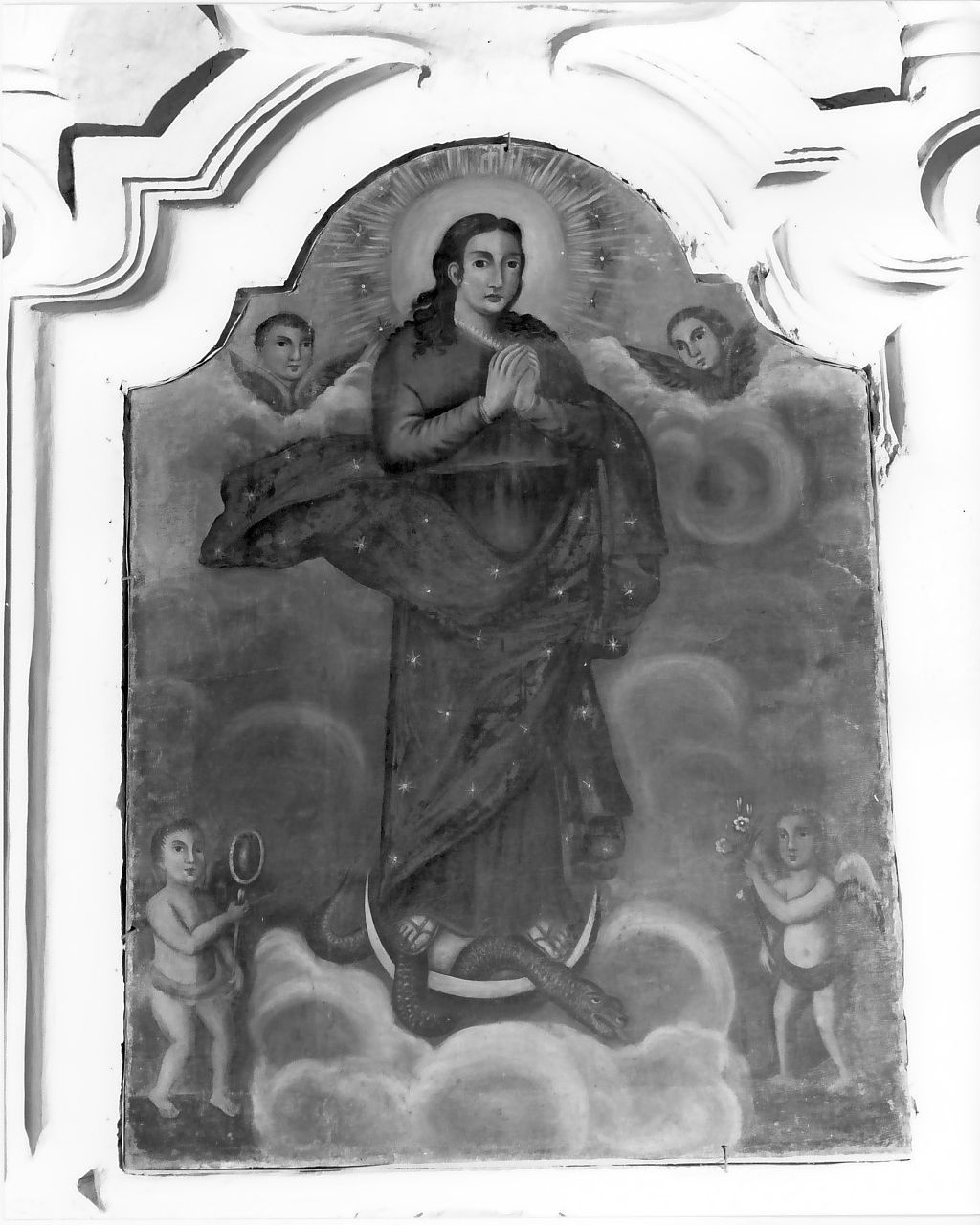 Immacolata Concezione (dipinto, opera isolata) - bottega calabrese (sec. XVIII)