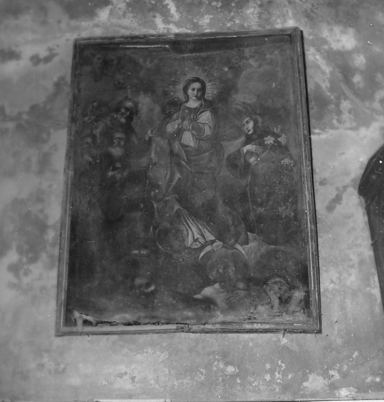 Madonna Immacolata e Santi (dipinto, opera isolata) - ambito calabrese (fine/inizio secc. XVIII/ XIX)