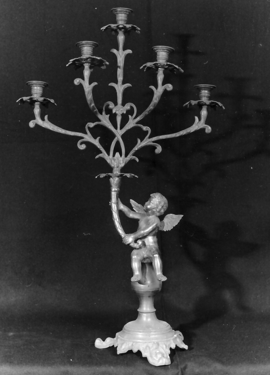 candelabro, serie - bottega Italia meridionale (sec. XIX)