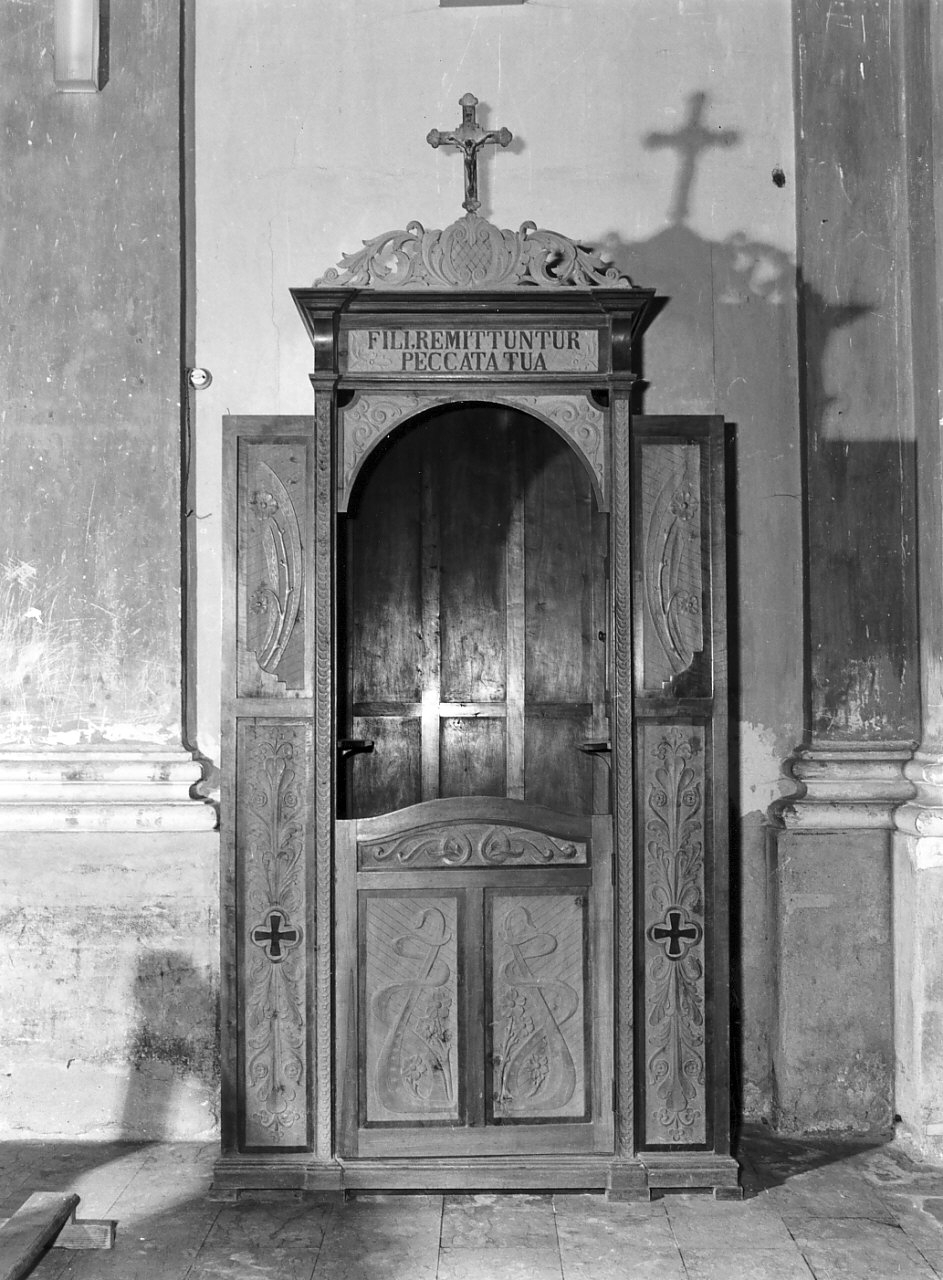 confessionale, opera isolata - bottega calabrese (seconda metà sec. XIX)