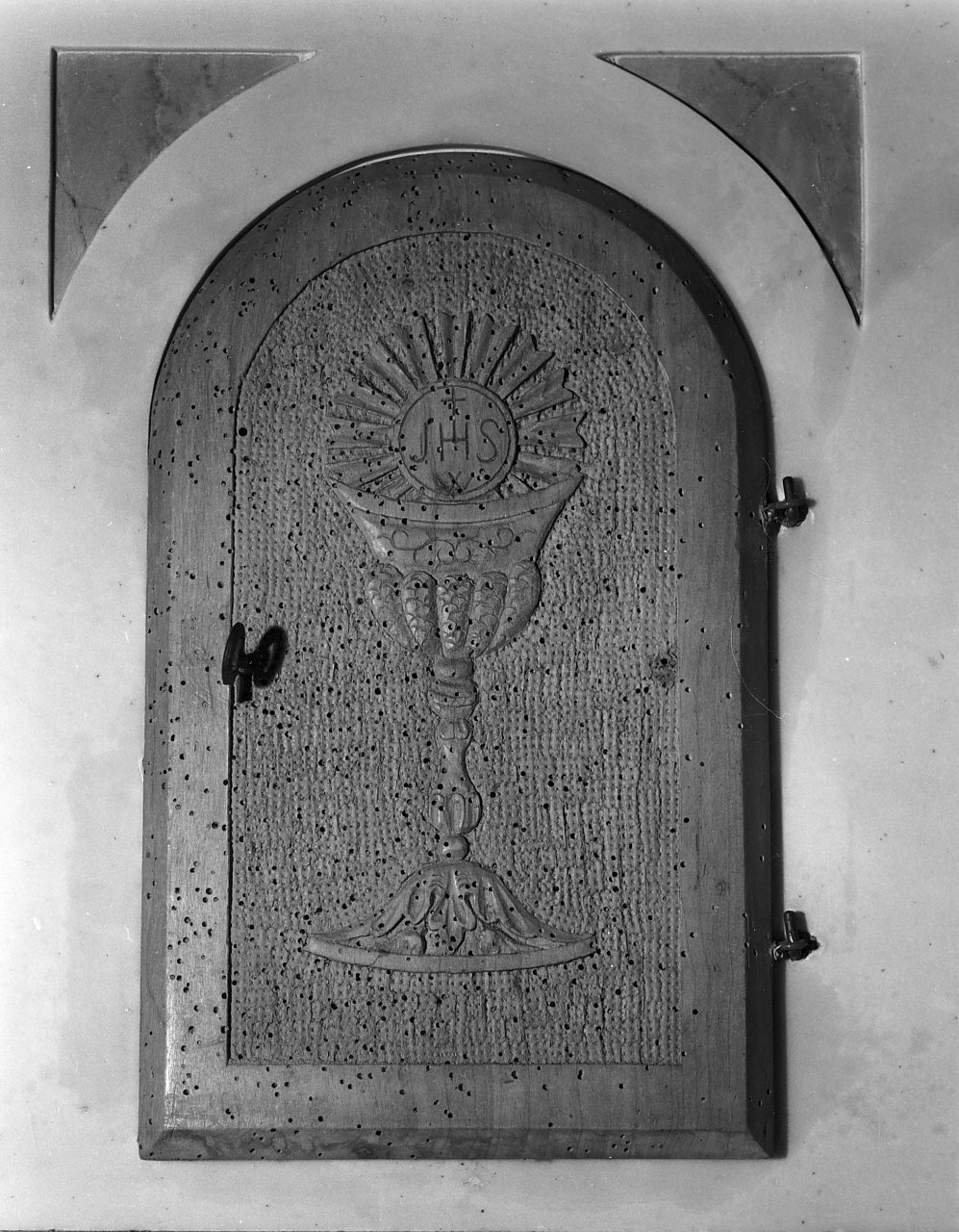 sportello di tabernacolo, opera isolata - bottega calabrese (fine sec. XIX)